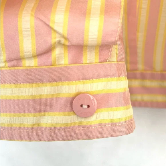CHANEL Pink and Yellow Striped Jacket - Picture 10 of 13